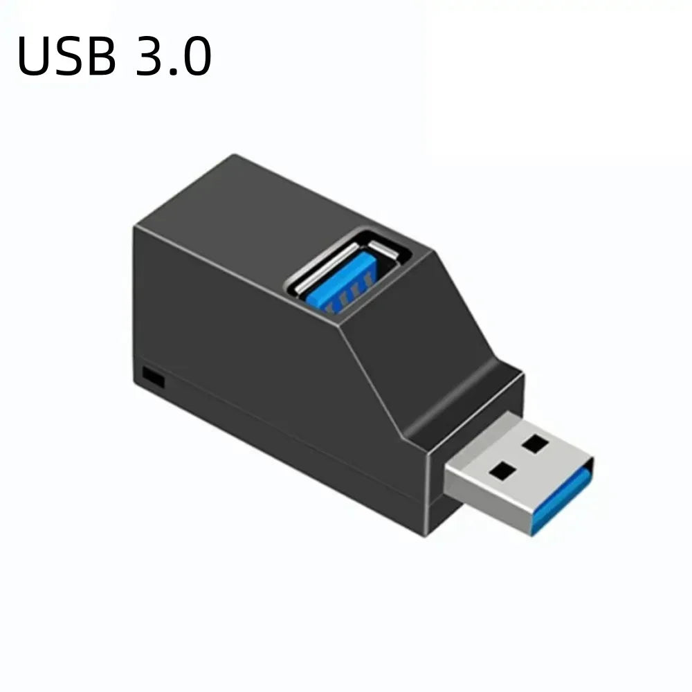USB 3.0 2.0 Rotatable 3 Ports Hub Splitter,High Speed Data Transfer Multiple Expander for PC Computer Laptop MacBook Accessories