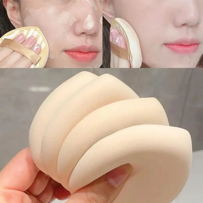 Blushimmer 5-piece marshmallow air cushion powder puffs, super soft dual-purpose sponges for dry and wet foundation application.