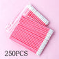 Set of wholesale lip brushes and eyelash applicators by Blushimmer, including lipstick and lip gloss makeup applicator wands.