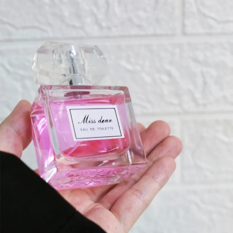 Blushimmer Beloved Sweetheart Girl perfume spray with floral jasmine scent, elegant bottle design, high-end women's fragrance.