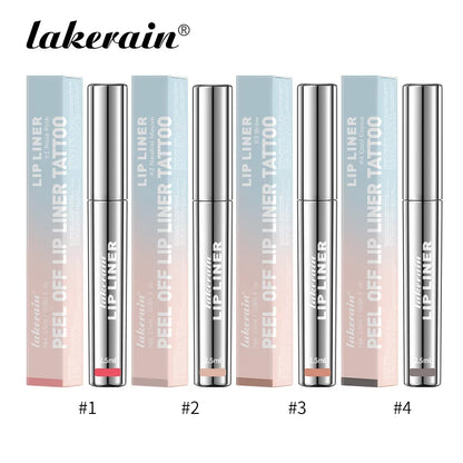 Blushimmer 4-pack highly pigmented lip liner set with matte finish, peel-off, waterproof, transfer-proof, enhances lips and long-lasting.