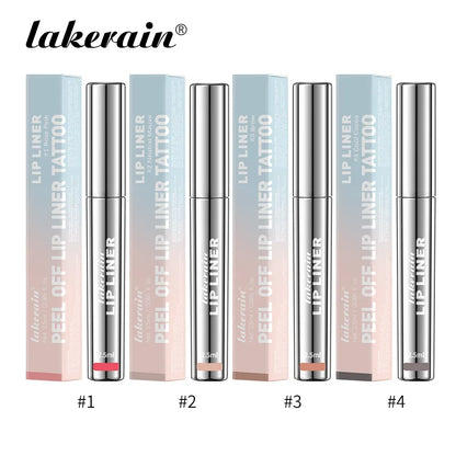 Blushimmer highly pigmented lip liner tattoo in four matte, waterproof, transfer-proof shades with lasting, peel-off lip stain.