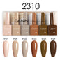 Blushimmer 6-piece CANNI nail gel polish kit with nude, pink, and jade jelly shades, HEMA free, perfect for French nail designs.