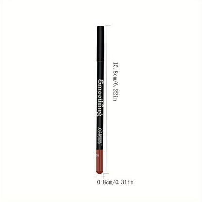 6-Color Waterproof Matte Lip Liner - Long-Lasting, Non-Transfer Formula, Matte Finish, 6 Versatile Shades