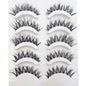 Set of 5 pairs of Blushimmer 3D Mink false eyelashes, natural style for makeup, beauty tool with faux cils for eye enhancement.