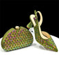 Elegant Italian Design Women's Shoes and Bag Set EDS45