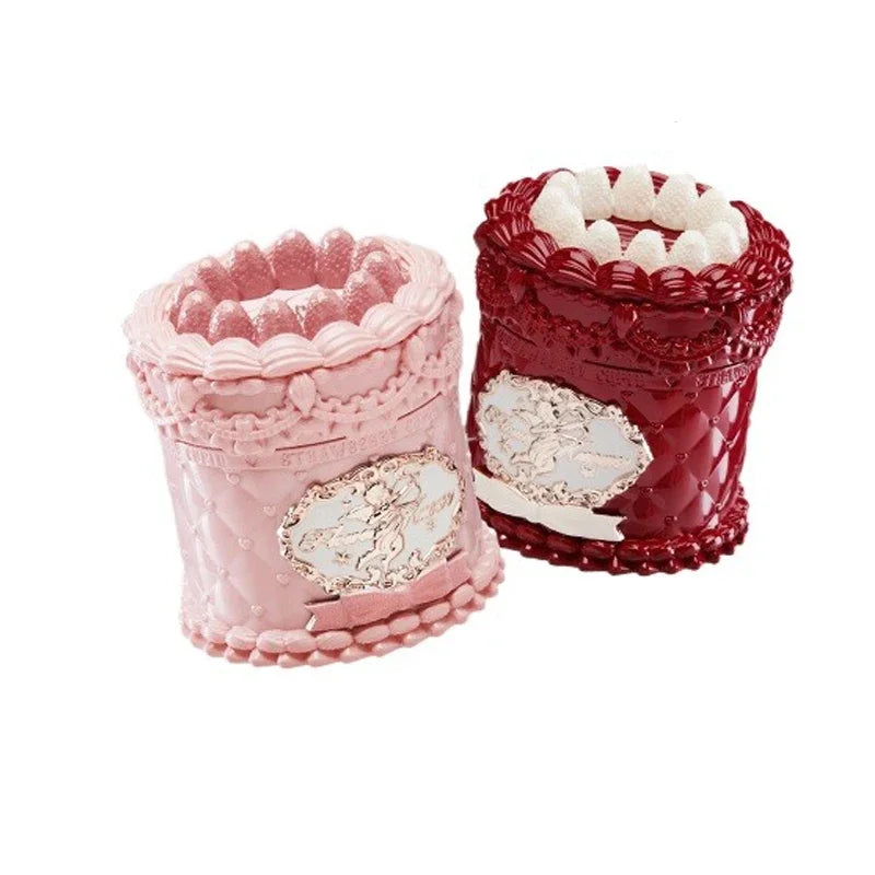Blushimmer Flowerknows Strawberry Cupid lipstick cake, matte velvet lip gloss and lip mud makeup for girls and women.
