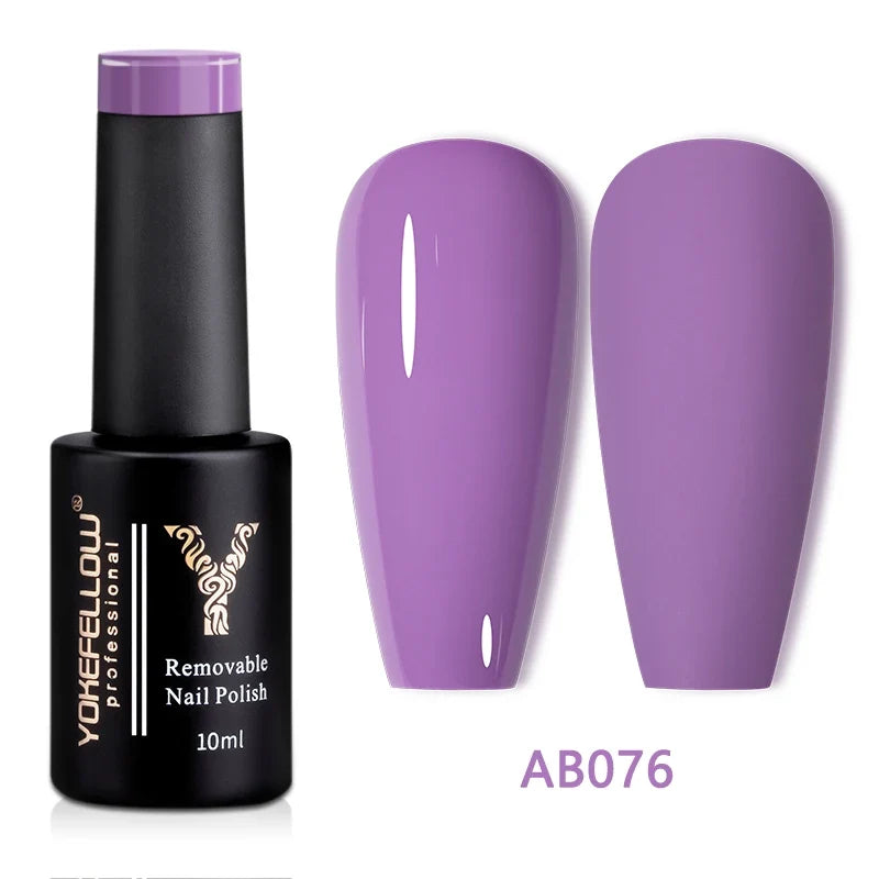 Blushimmer Yokefellow 10ml translucent pink gel nail polish with a smooth, glossy finish on a clear nail swatch.