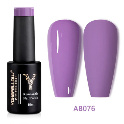 Blushimmer Yokefellow 10ml translucent pink gel nail polish with a smooth, glossy finish on a clear nail swatch.
