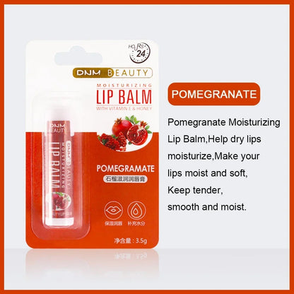 Blushimmer 18-style fruit lip balm and lip gloss with clear moisturizing, hydrating, anti-wrinkle, and long-lasting cosmetic lip care