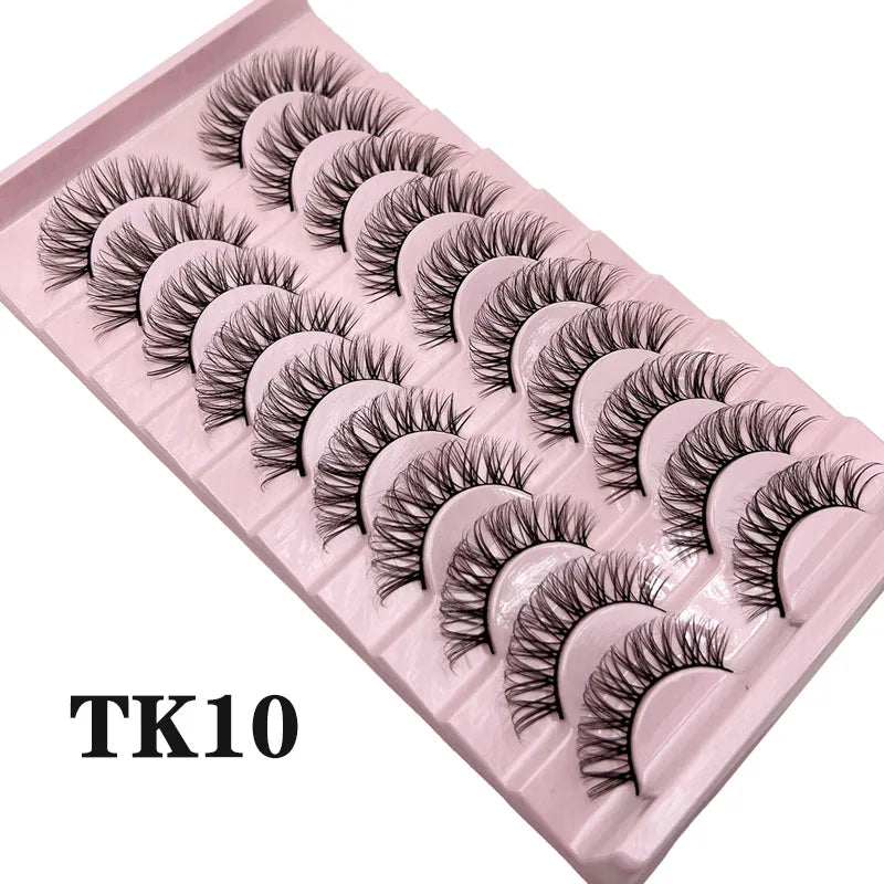 Blushimmer Russian strip lashes with 25mm 3D mink volume, fluffy and dramatic false eyelashes for a thick, natural look