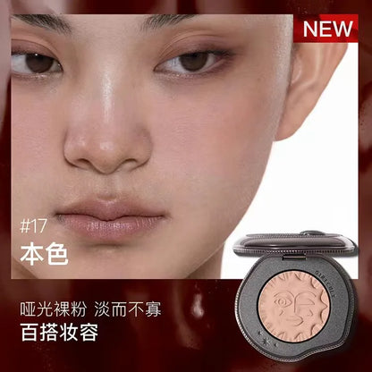 Girlcult Blushimmer emotional blush highlighter with matte shimmer, pressed powder face makeup in cute pink shade