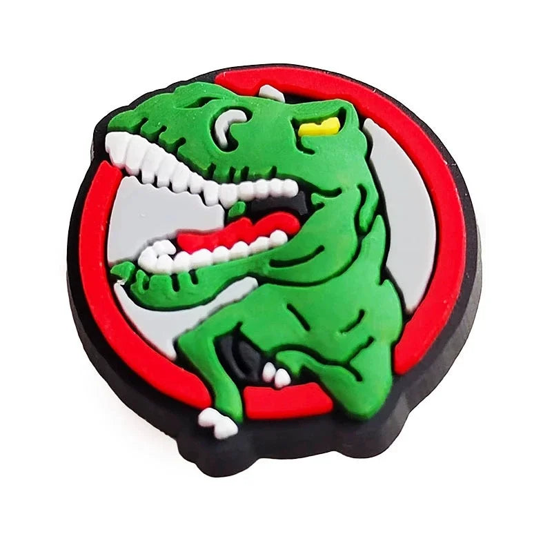 16Pcs Dinasour Shoes Decoration Charms for Clog Sandals,Cute Cartoon Dino Shoes DIY Pins Charms Accessories Gifts for Women Men