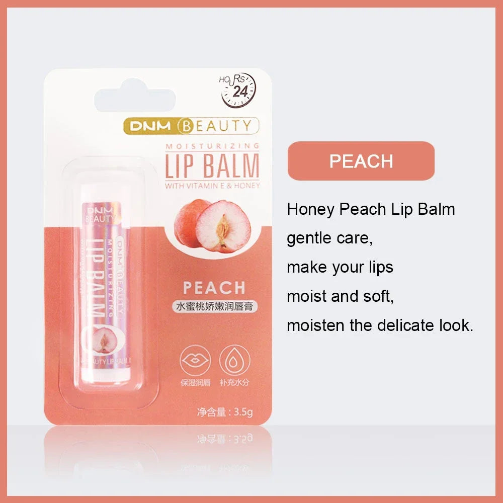 Blushimmer fruit lip balm and lip gloss in clear, moisturizing formula with anti-wrinkle and hydrating properties, long-lasting cosmetic lip care