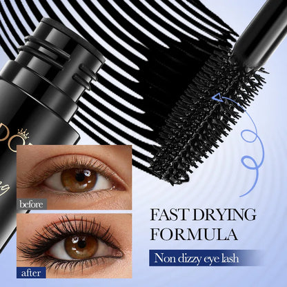 5D Silk Fiber Waterproof Mascara - Black Lengthening & Volumizing