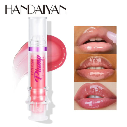 Blushimmer HANDAYAN 6-color lip plumper gloss with honey oil, transparent shine booster, moisturizing makeup enhancer.