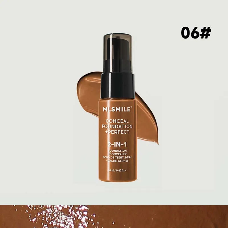 Blushimmer face foundation cream with oil-control, matte finish, waterproof liquid concealer, full coverage, professional makeup base