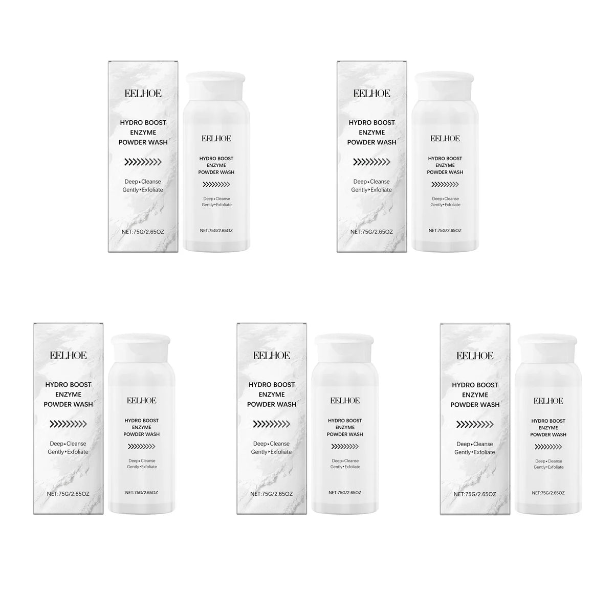 Blushimmer enzyme face powder wash with natural flour for oil control, pore cleansing, blackhead and pimple removal, refreshed skin appearance.