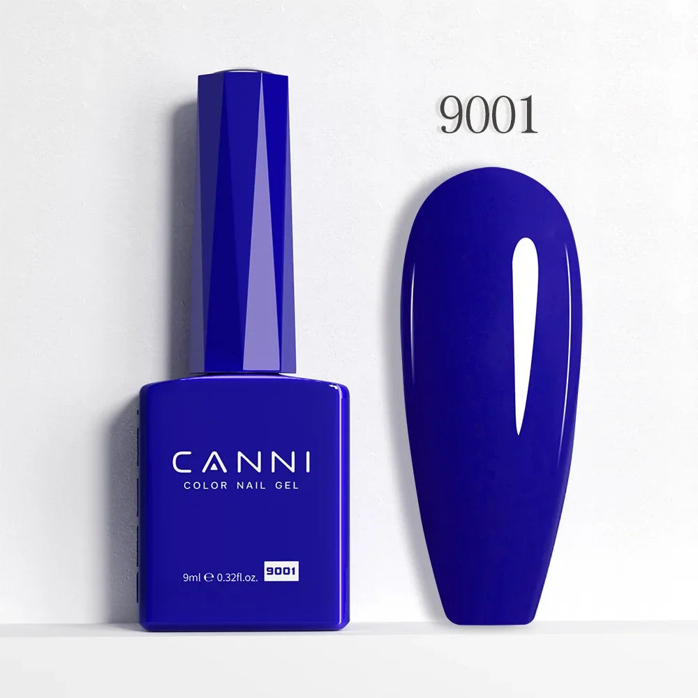 Blushimmer CANNI Hema Free Nail Gel Polish Fall Color Collection with semi-permanent red jelly nude top coat in 9ml bottle.
