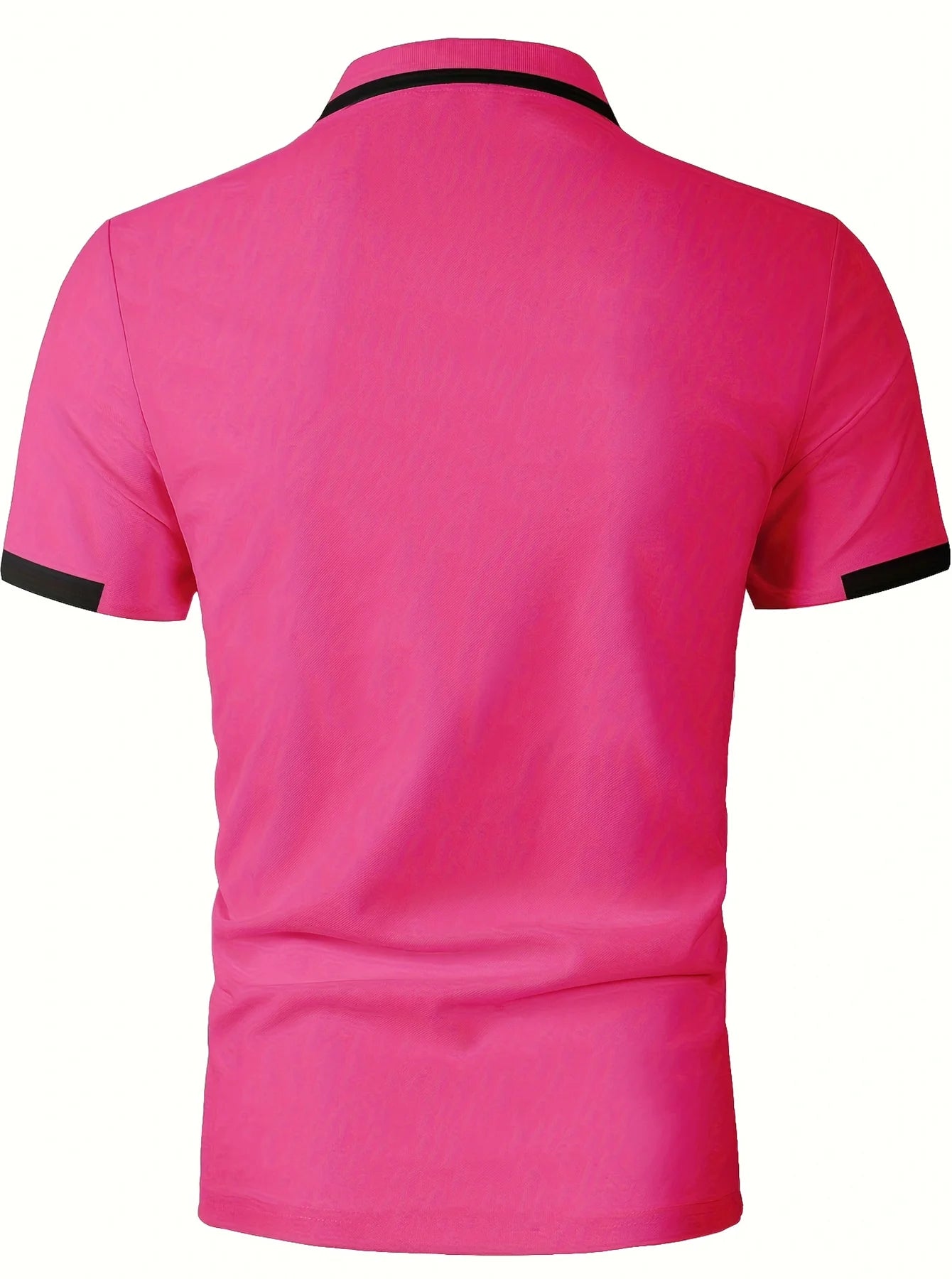 Men's Summer Casual Color-Blocked Polo Shirt, Mature and Elegant Men's Polo Shirt, Suitable for Workplace Business and Outings