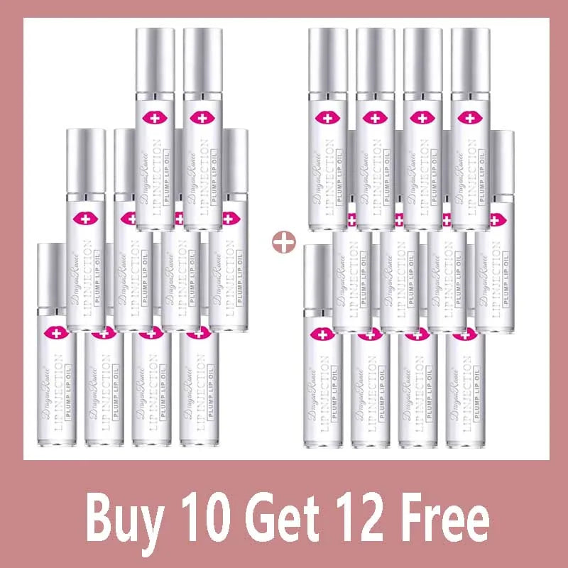 Blushimmer instant volumising lip plumper oil and serum in clear gloss tube, enhancing and moisturizing lips with a glossy finish.