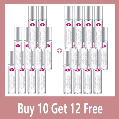 Blushimmer instant volumising lip plumper oil and serum in clear gloss tube, enhancing and moisturizing lips with a glossy finish.