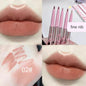 Blushimmer Cappuvini nude lip liner with matching lip brush, long-lasting velvet matte lip makeup, Korean style lipstick.