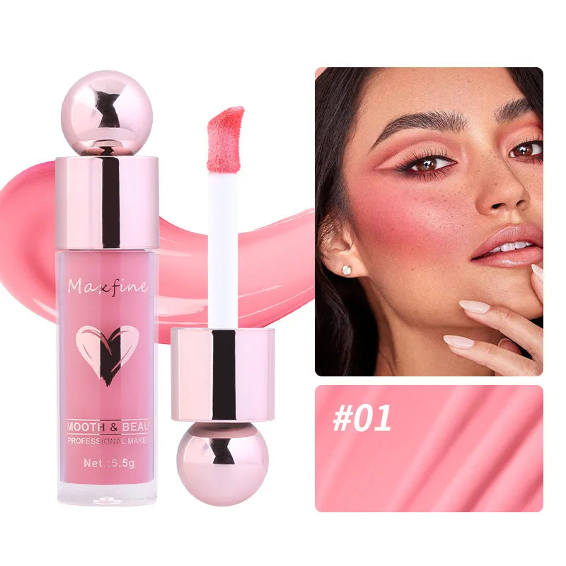 Blushimmer matte liquid blush with highly pigmented, long-lasting, non-fading smooth stage makeup in a vibrant shade.