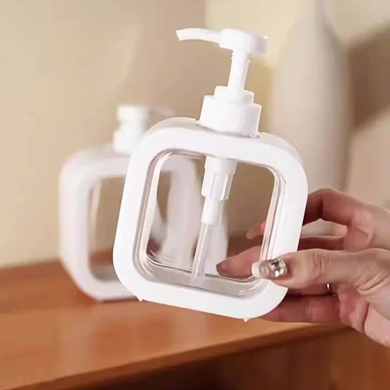 300/500ml Travel Sub-Bottling Household Pressure Type Large Capacity Hand Sanitizer Detergent Shampoo Shower Gel Sub-Bottling