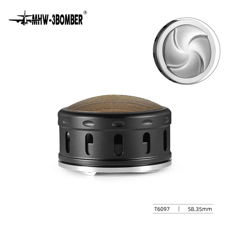 MHW-3BOMBER 51/53/58mm Gravity Espresso Coffee Distributor Espresso Distribution Tool with Breather Hole Home Outdoor Cafe Use