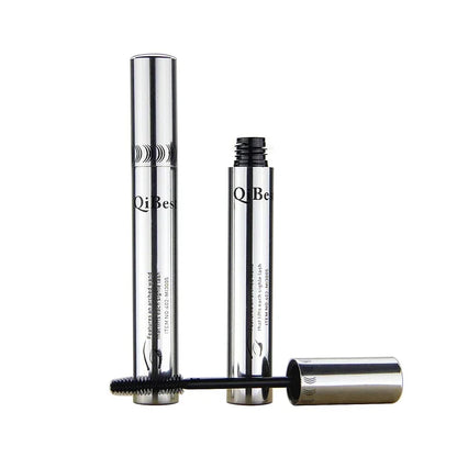 Blushimmer 4D silk fiber waterproof mascara with thickening and lengthening black formula, ideal for eyelash extension and dramatic lashes.