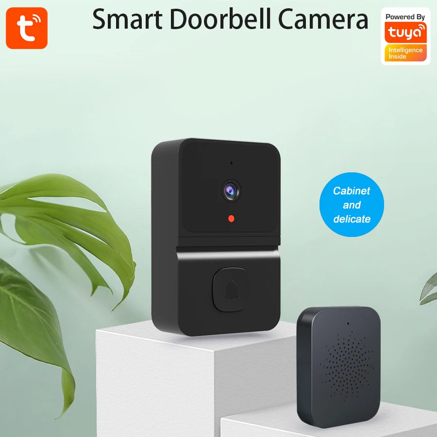 Tuya APP Wireless WIFI Doorbell Free Cloud Storage  Visual Doorviewer  Long Time Standby Video Door Phone