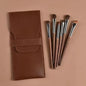 6pcs Soft Horse Hair Eye Makeup Brush Set - Complete Eyeshadow/Blending/Brow/Lip brush Tools