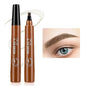 Blushimmer four-pronged eyebrow pencil with four ends, long-lasting, water-resistant, and smudge-proof for natural eyebrow shaping.