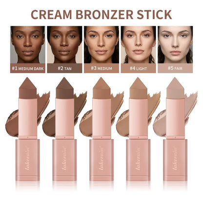 Blushimmer 2-in-1 cream bronzer and contour stick for adding depth and dimension to the face with a seamless finish