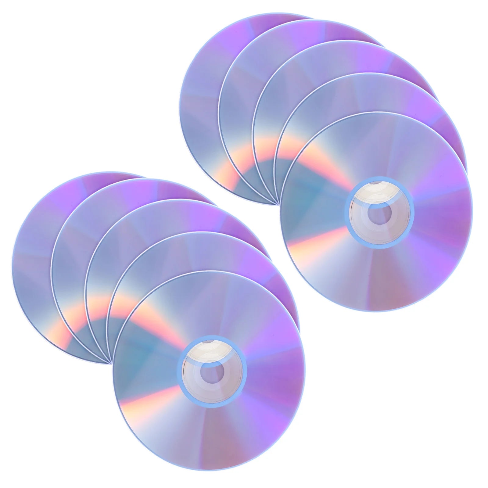 10pcs Blank DVD Discs Writable DVD-R CD-RW Discs High Capacity Recordable CD for Video Storage Photo Backup Computer Burning