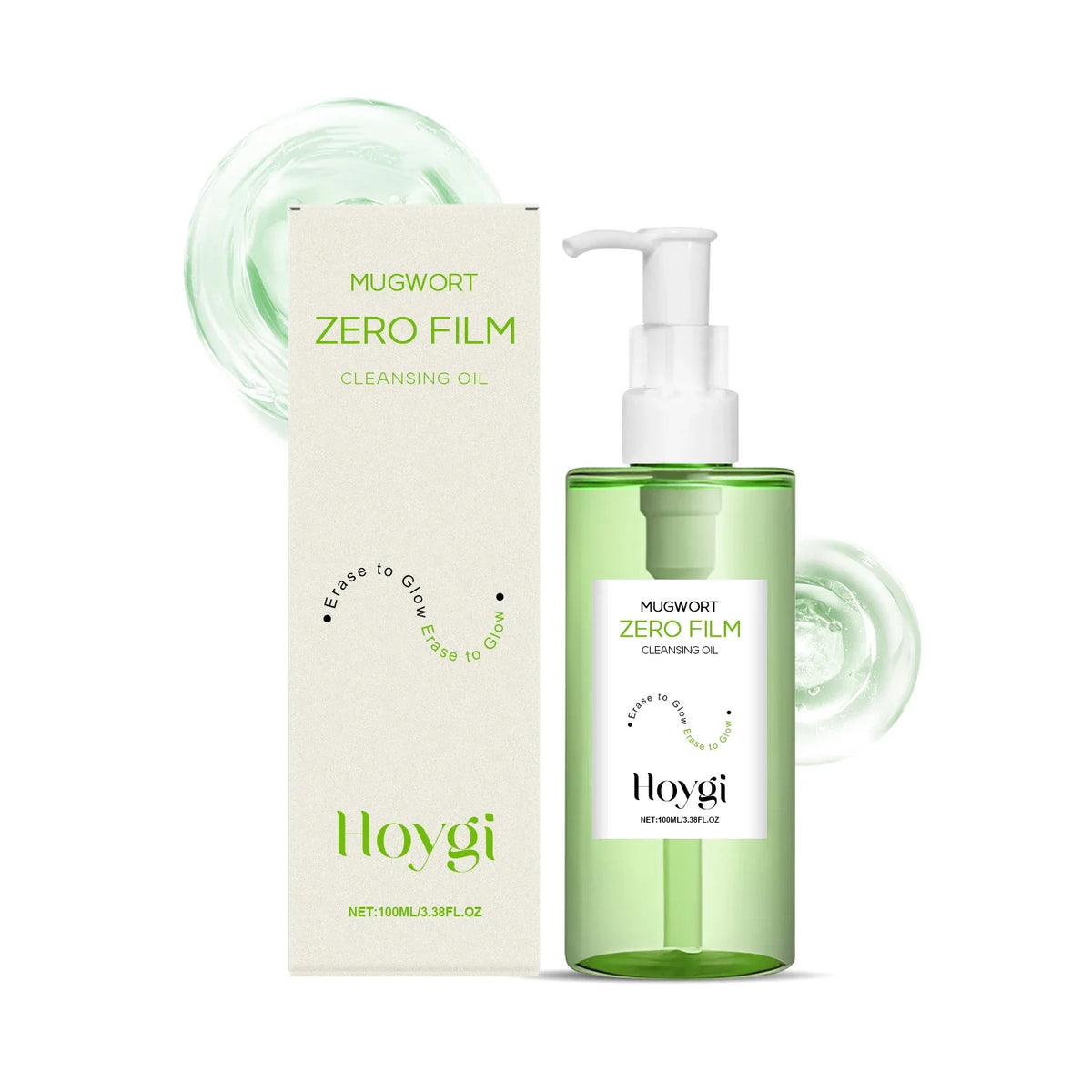 Blushimmer HOYGI Mugwort Cleansing Oil bottle, deep cleansing makeup remover with natural ingredients, 100ml, refreshing and non-irritating