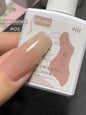 Blushimmer MIANEL Japanese style fairy gel nail polish in white pink nude, ice clear for summer pink nails, 12ml bottle.