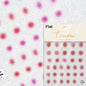 Colorful Cat's Eye 5D gradient European love heart gem nail art stickers with geometric wing shapes for manicure decoration.