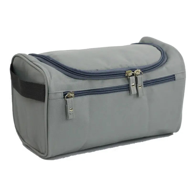 Blushimmer portable waterproof makeup bag with hanging toiletry organizer, unisex cosmetic pouch for women and men.