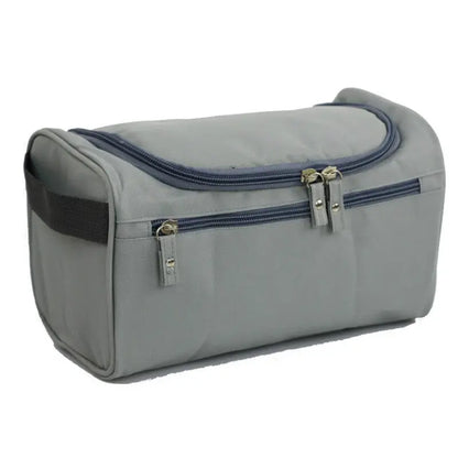 Blushimmer portable waterproof makeup bag with hanging toiletry organizer, unisex cosmetic pouch for women and men.