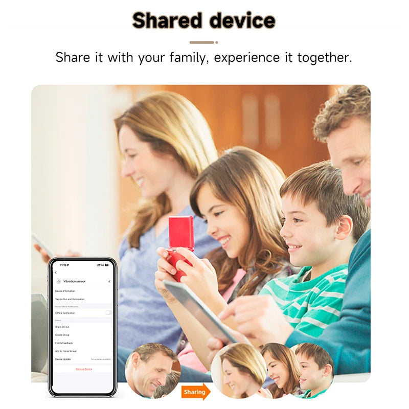 Zigbee Smart Vibration Sensor Detection Intelligent App Remote Control Real Time Glass Shock Alarm Smart Security System