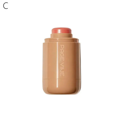 Blushimmer PAGE VINE Pocket Blush Stick in natural rouge for lips and cheeks, hydrating cream formula, easy to apply, vibrant color