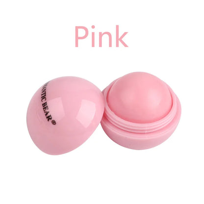 Blushimmer cute ball-shaped lip balm with hydrating formula, soothing lip plumper, and non-stick cup for frost crack prevention.