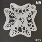 Blushimmer reusable plastic stencils for body painting, face art, and temporary tattoos with various designs.