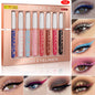 Blushimmer waterproof 8-color eyeliner pen set with glitter and matte finishes, long-lasting eye makeup pencils for versatile beauty looks.