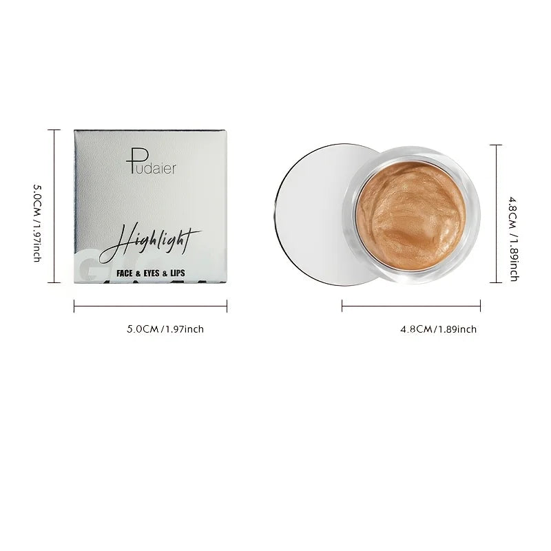 Blushimmer liquid highlighter in 9 colors, waterproof, fade-resistant, for cheeks, eyes, face, lips, and body application.