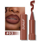 Blushimmer nude brown lip liner pencil and velvet matte lipstick with waterproof, long-lasting, non-stick makeup for women.