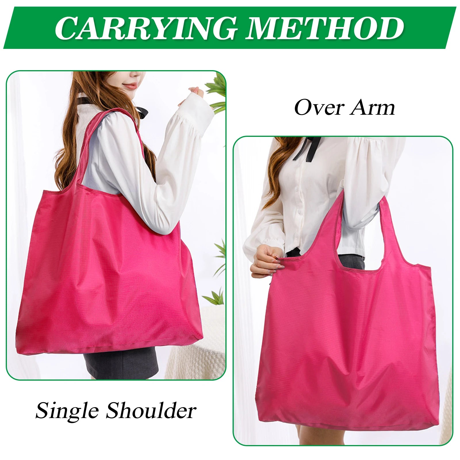 Reusable Grocery Bags Foldable Shopping Bags Machine Washable Grocery Pouch Environmental Protection Shopping Tote Bag