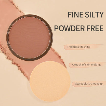 Blushimmer dark skin bronzer contour palette with matte brown powders for nose shadow, cheek sculpting, and natural face modification.